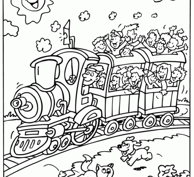657x600 Circus Train Coloring Pages Coloring Page