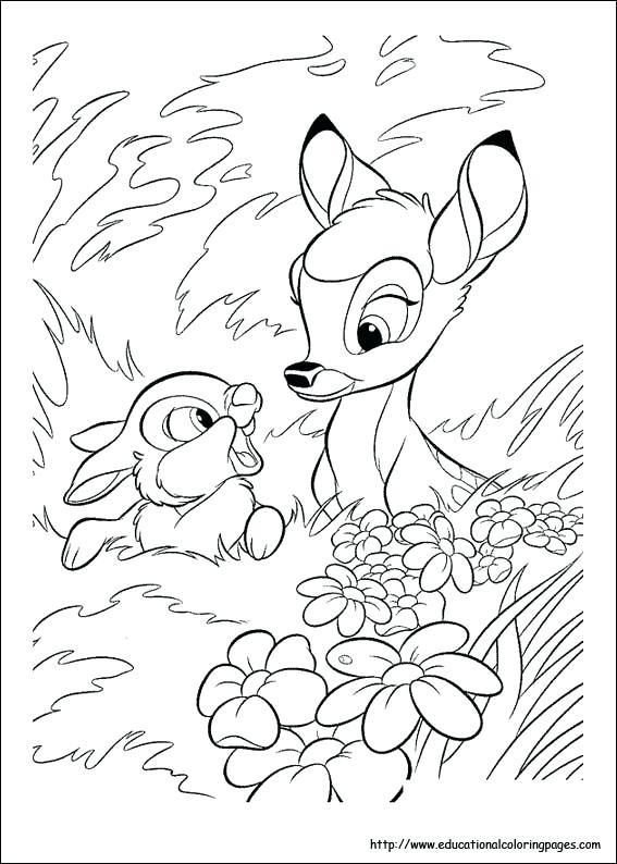 567x794 Bambi Coloring Book And Coloring Pages Educational Fun Kids