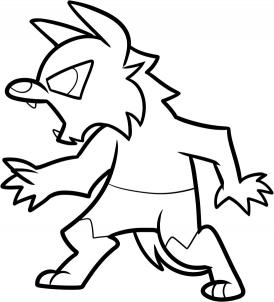 274x302 How To Draw How To Draw A Werewolf For Kids