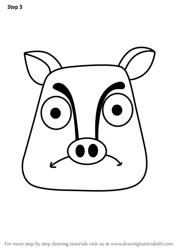 602x848 Learn How To Draw A Tapir Face For Kids (Animal Faces For Kids