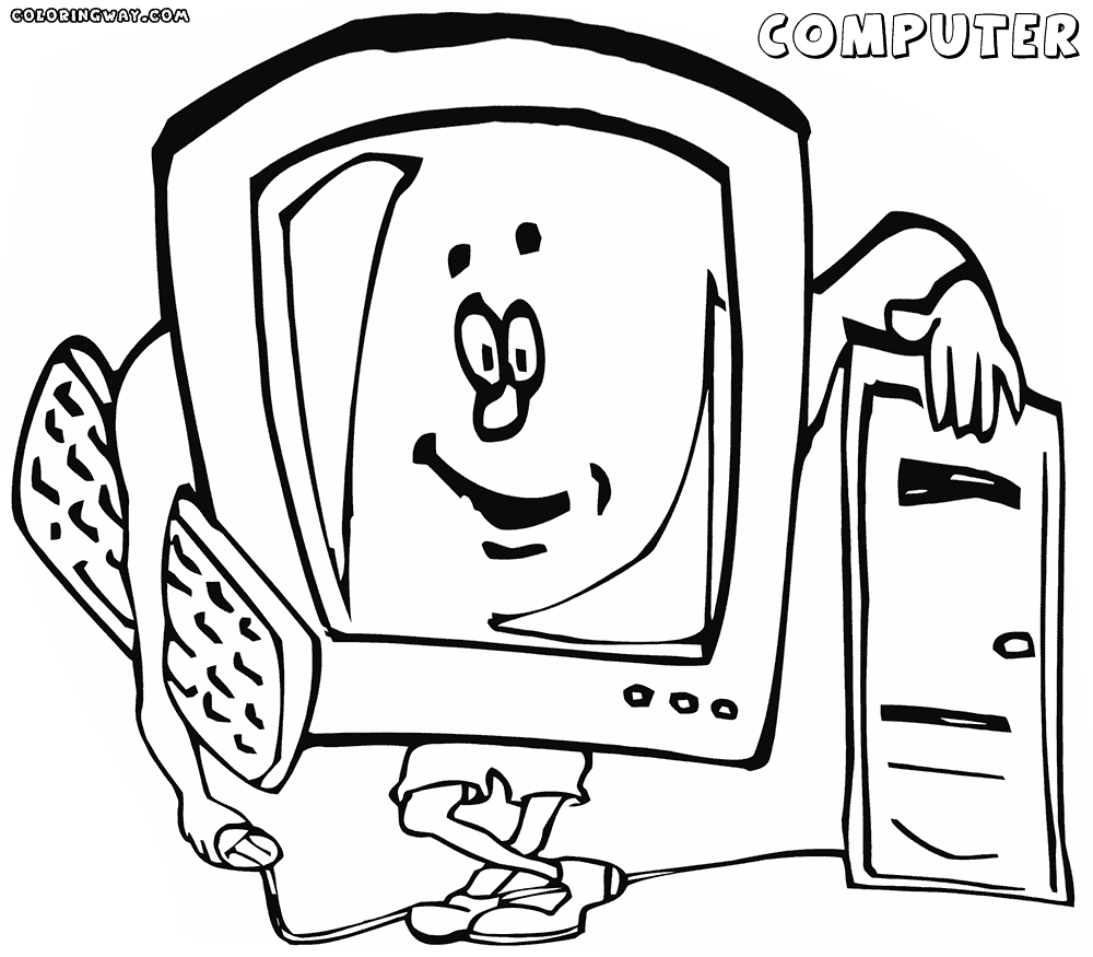 1000x875 Play Computer Games Playing Coloring Pages For Kids Parts