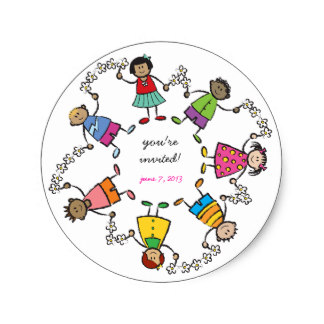 324x324 Kids Holding Hands Craft Supplies Zazzle