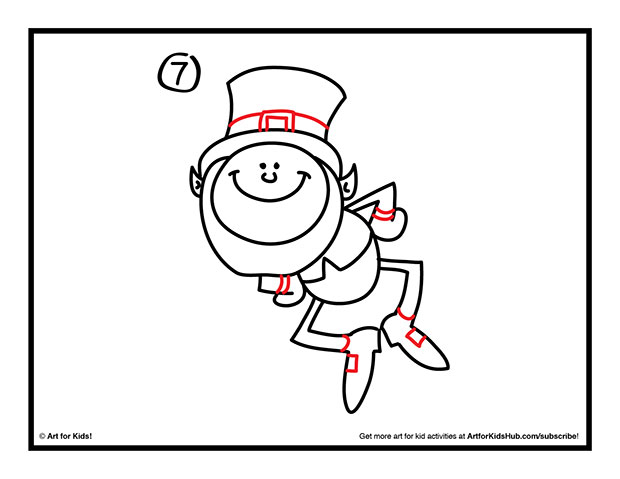 620x479 How To Draw A Leprechaun