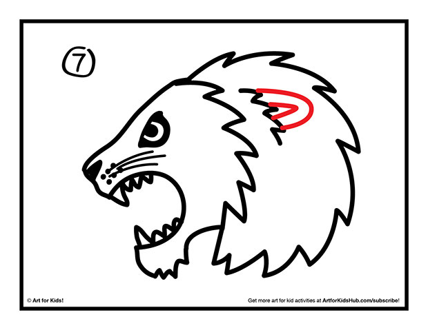 620x479 How To Draw A Lion