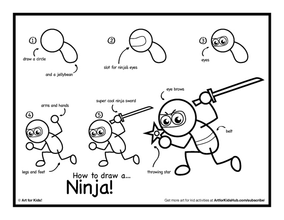 560x433 How To Draw A Ninja