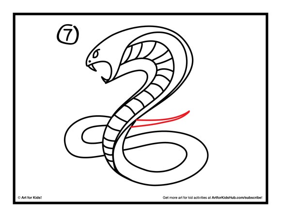 580x448 How To Draw A Snake