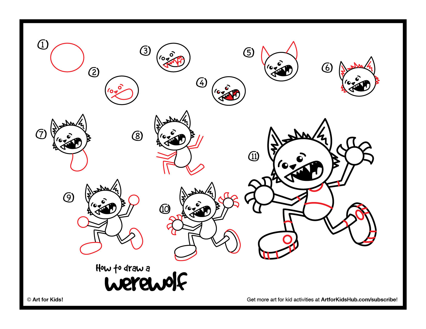 1650x1275 How To Draw A Werewolf