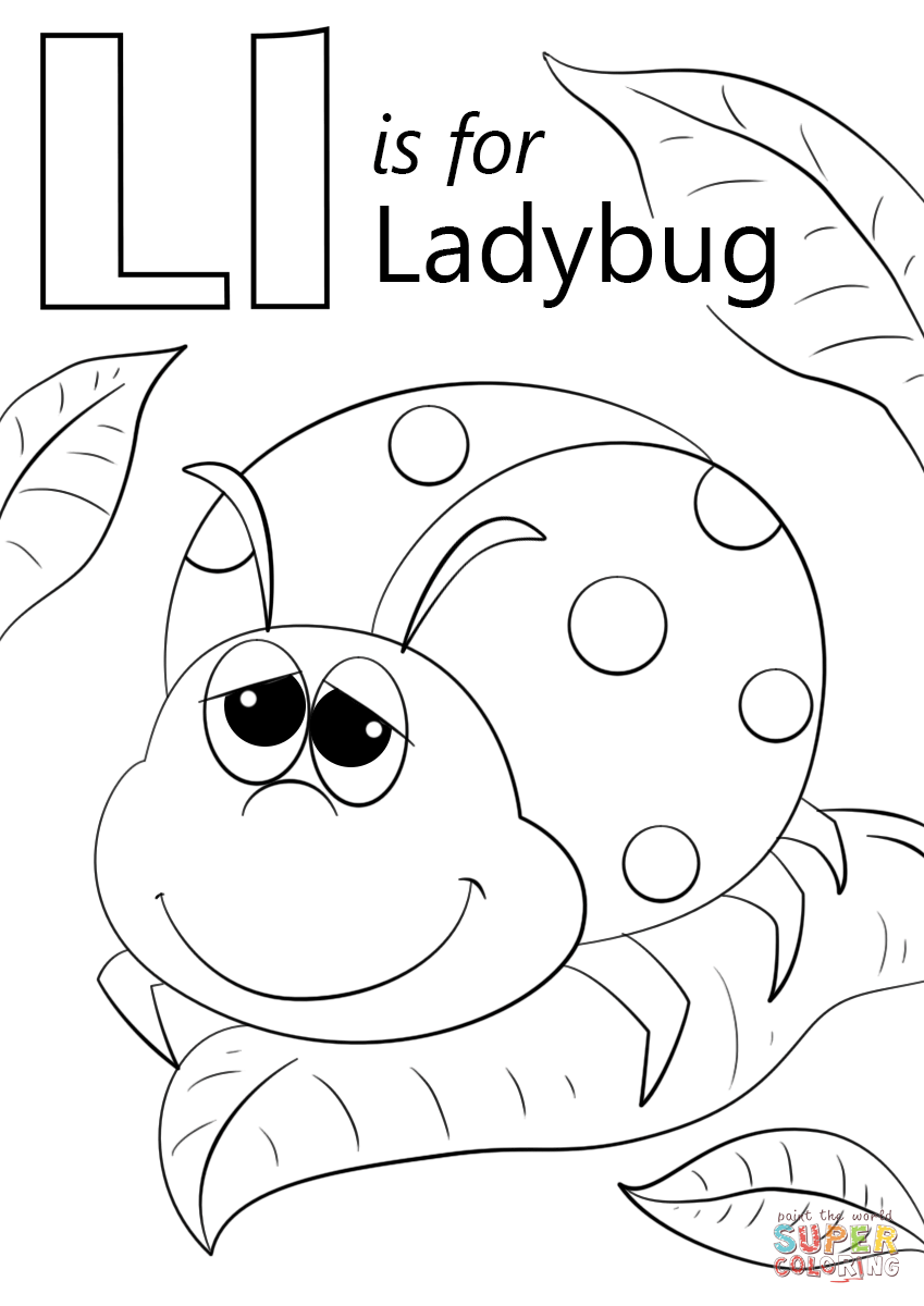 849x1200 Learning Letter L Coloring Page For Kids In Good Draw 2