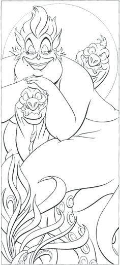 236x522 Classy Ariel Coloring Page Free Download The Little Mermaid This