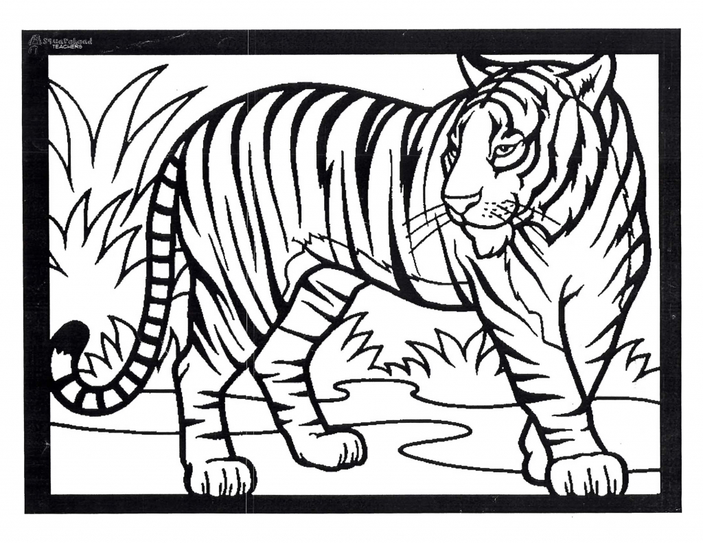 1024x791 Tiger Drawing For Children Tiger Painting For Kids