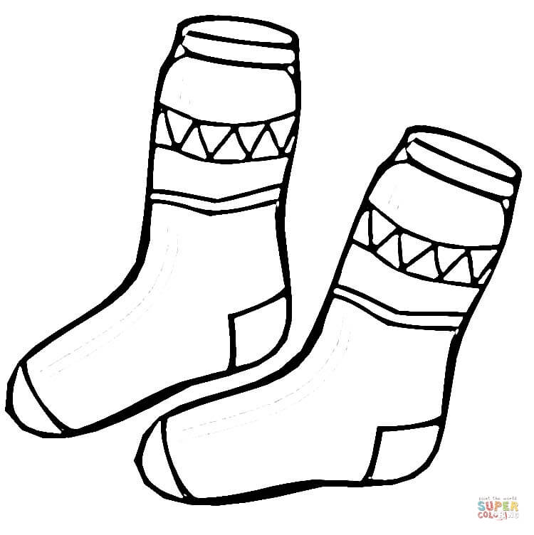 750x752 Kid Socks Coloring Page Free Printable Coloring Pages