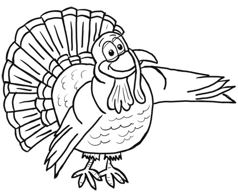 486x399 Turkey Drawings For Kids