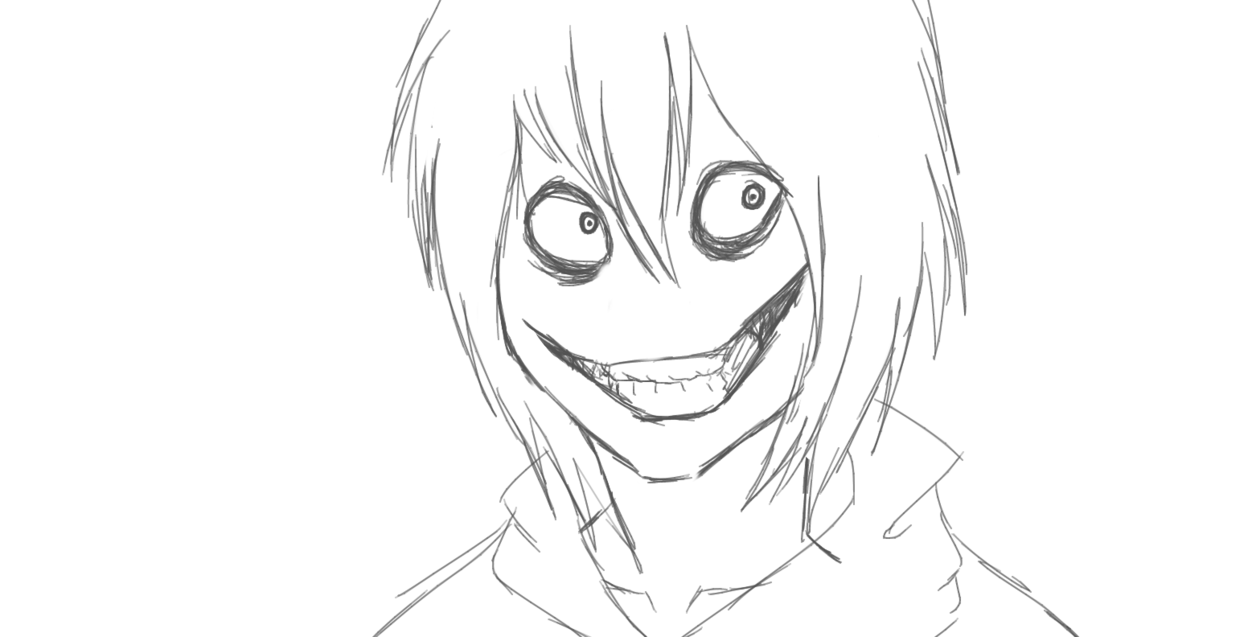 1252x637 Jeff The Killer Sketch By Dabear1234