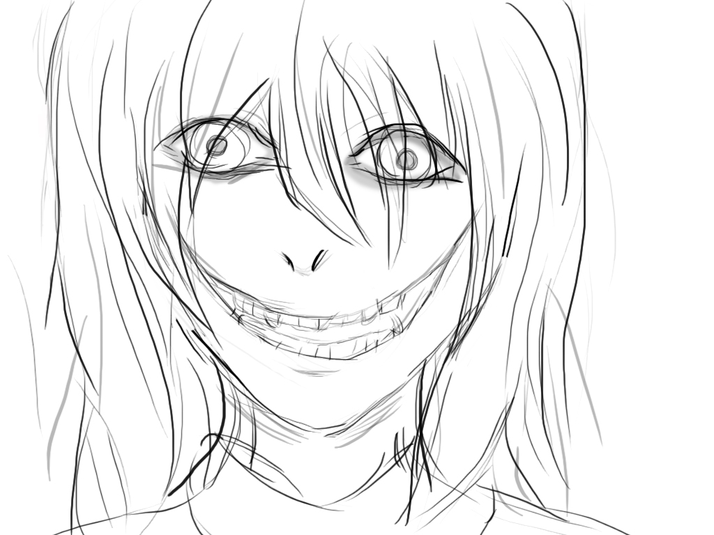 1024x768 Jeff The Killer Sketch By Toberumono