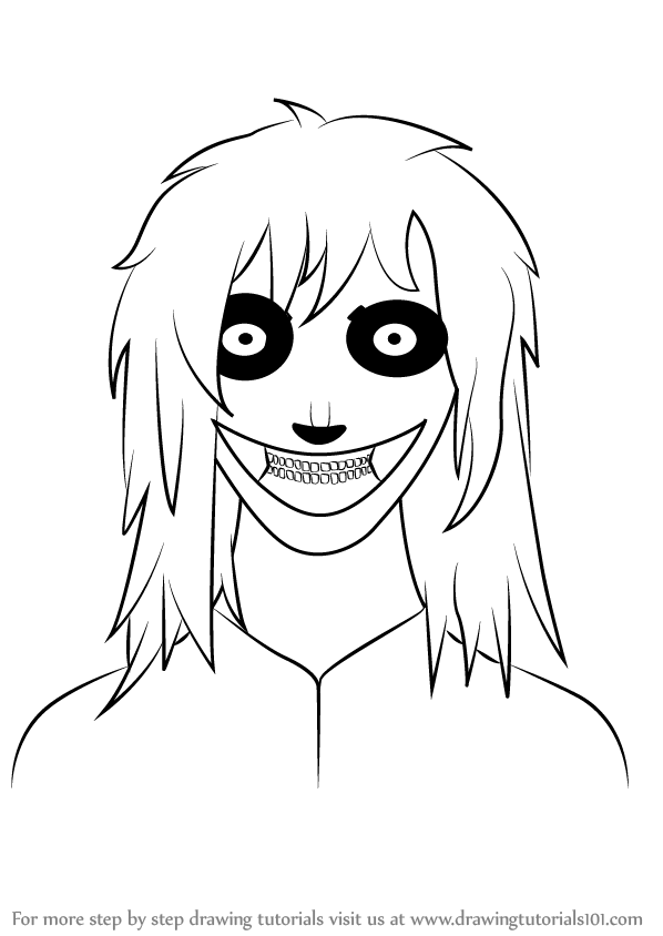 598x844 Learn How To Draw Jeff The Killer (Characters) Step By Step