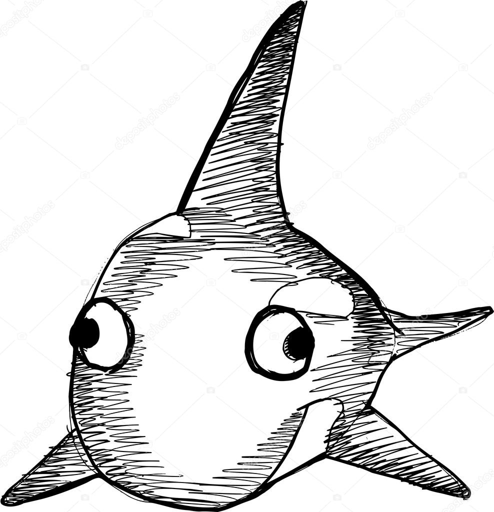 988x1024 Sketch Doodle Killer Whale Orca Vector Illustration Art Stock