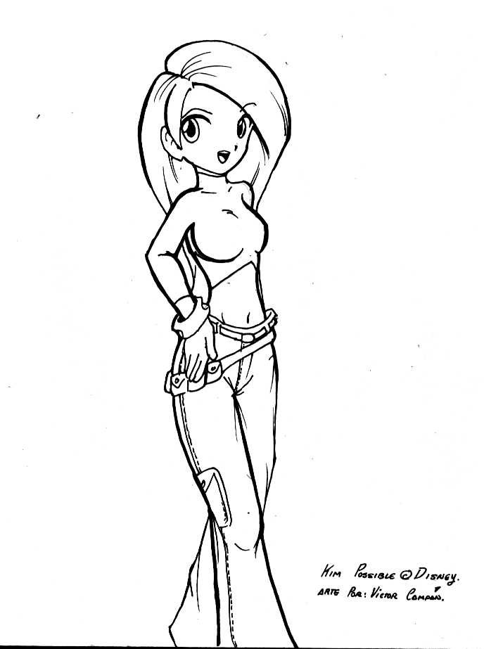 688x923 Kim Possible Anime Style By Hao Asakura