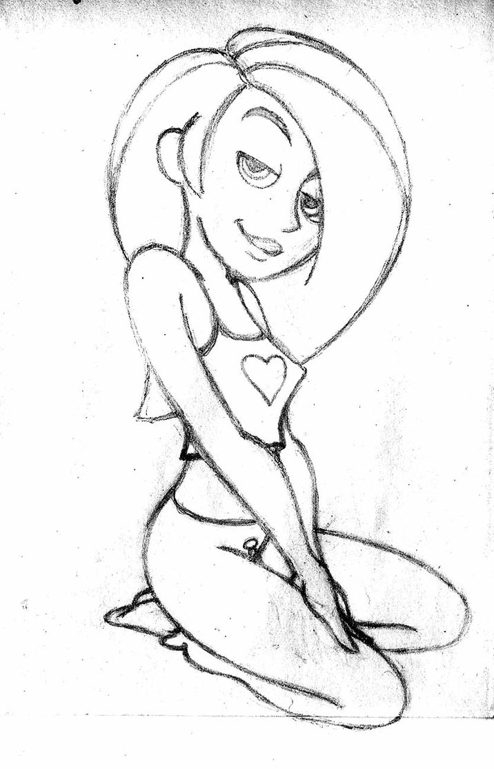 716x1114 Kim Possible Pencil Sketch By Kdlp313