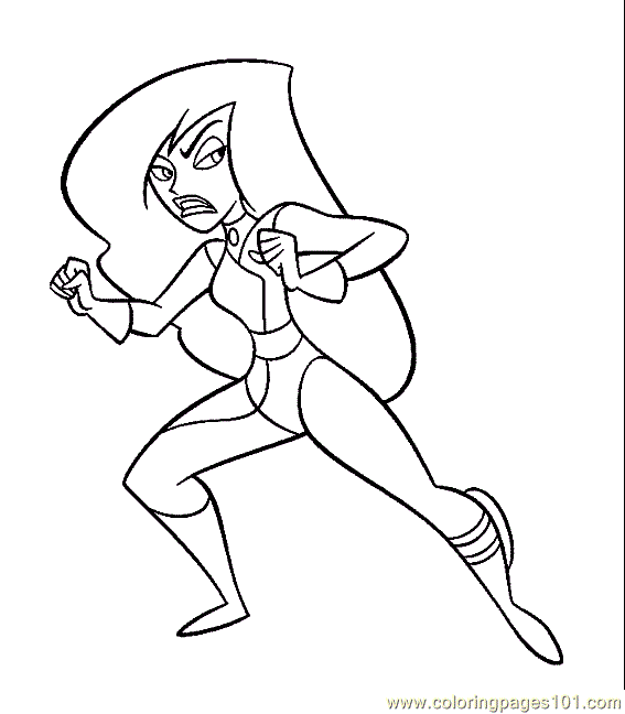 567x648 Kim Possible (8) Coloring Page