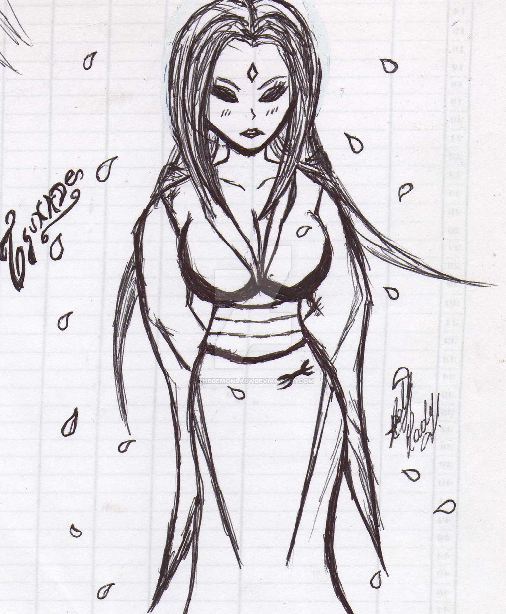 1024x1243 Tsunade Kimono (Draw Sketch) By Thedemonlady