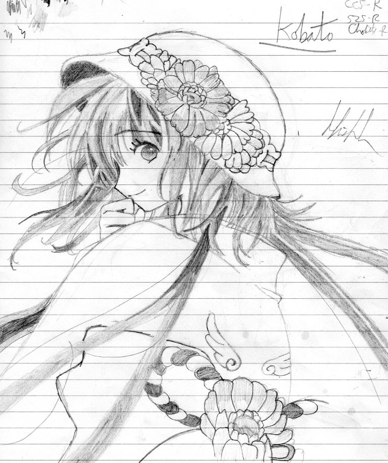 768x916 Hanato Kobato Kimono Drawing By Aokaji21