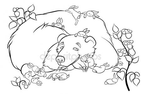 450x300 German Shepherd Pet Dog Animal Line Art Drawing Stock Vector