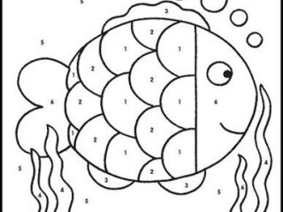 320x240 Fresh Color By Number For Kindergarten 80 With Additional Line