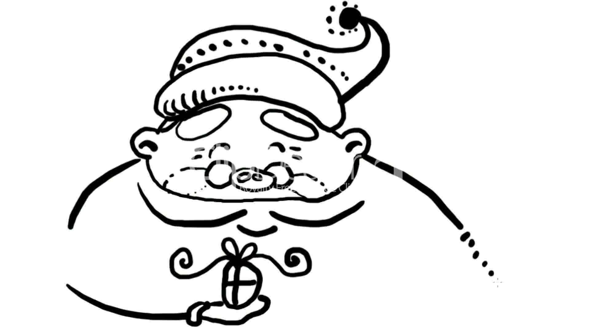 1920x1080 Drawing Of Christmas Santa Claus,hand Painting Video Material