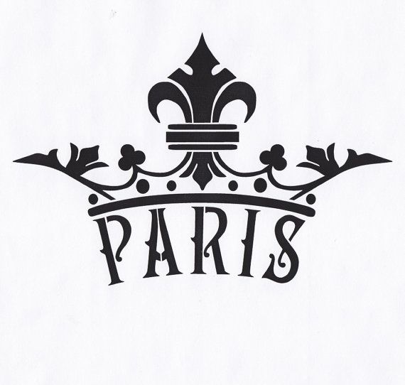 570x542 Paris Stencil Crown Fleur De Lis Queen King Royal By Thebeadsource