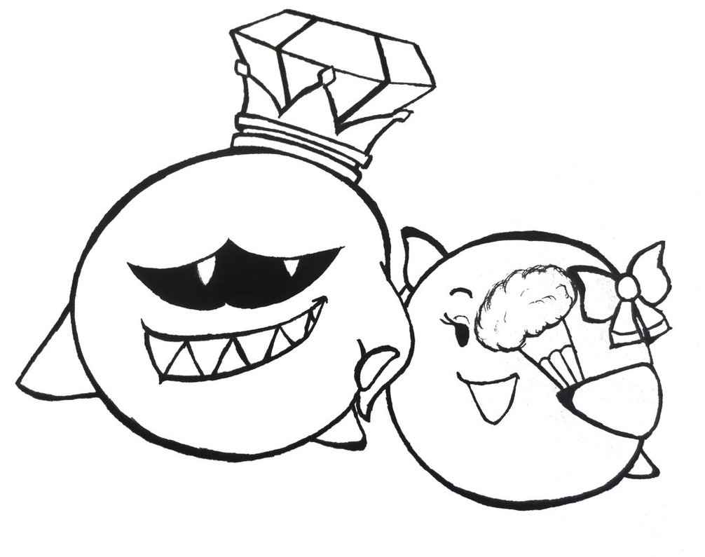 1006x795 King Boo And Lady Bow By Gamefanman
