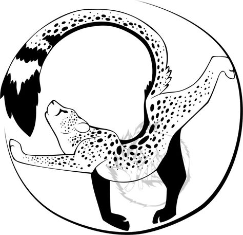 474x457 Cheetah Tattoo Design By Darkravenstear