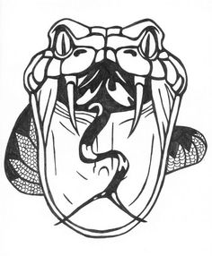 236x286 Drawn Cobra Open Mouth