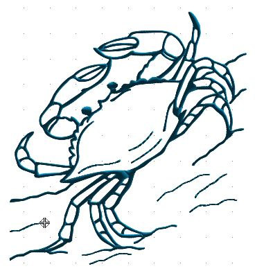 368x391 Drawn Crab Blue Crab