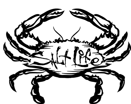 500x396 Salt Life Salty Crab Decal