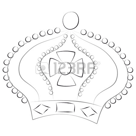 450x450 Hand Drawn King Crown Royalty Free Cliparts, Vectors, And Stock
