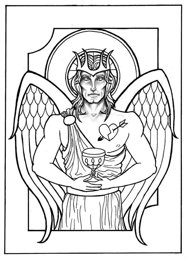 765x1044 King Of Hearts Lineart By Bloodmoonequinox