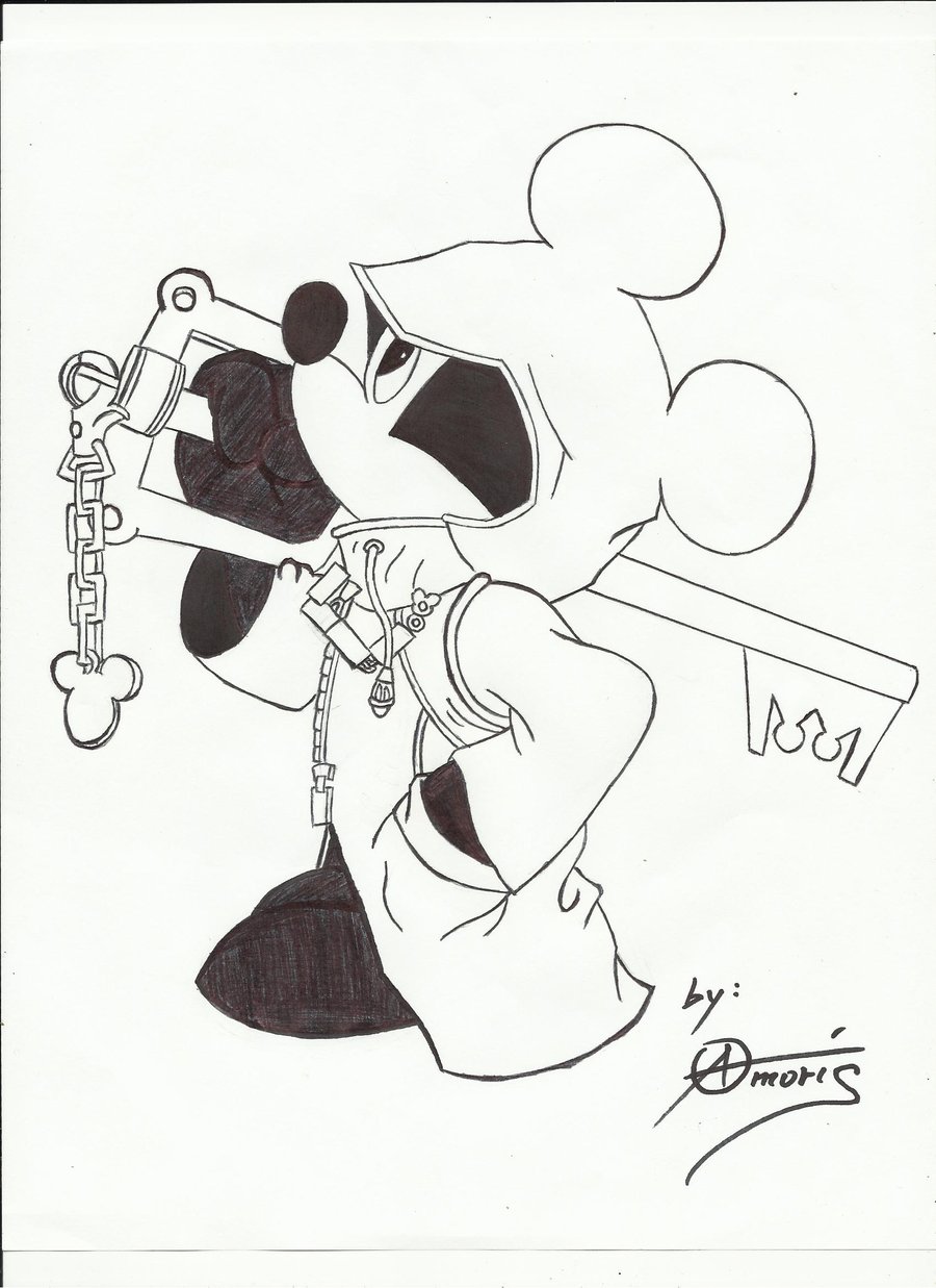 900x1237 Kingdom Hearts King Mickey By Papermoon75