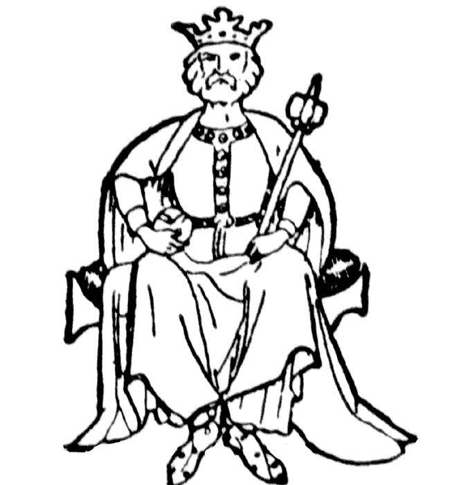 666x700 King On Throne Drawing Clipart Panda
