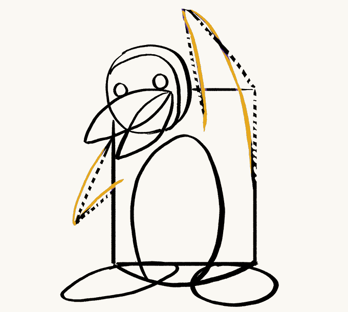 680x610 How To Draw A Cartoon Penguin In A Few Easy Steps Easy Drawing
