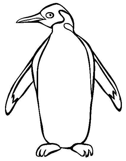 426x545 King Penguin Coloring Page