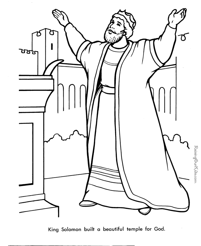 670x820 Free King Solomon Bible Page To Color Christian Coloring Pages