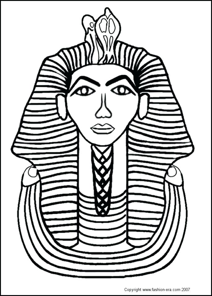 684x954 King Tut Coloring Page 2 Many Interesting Tuts Tomb Murs