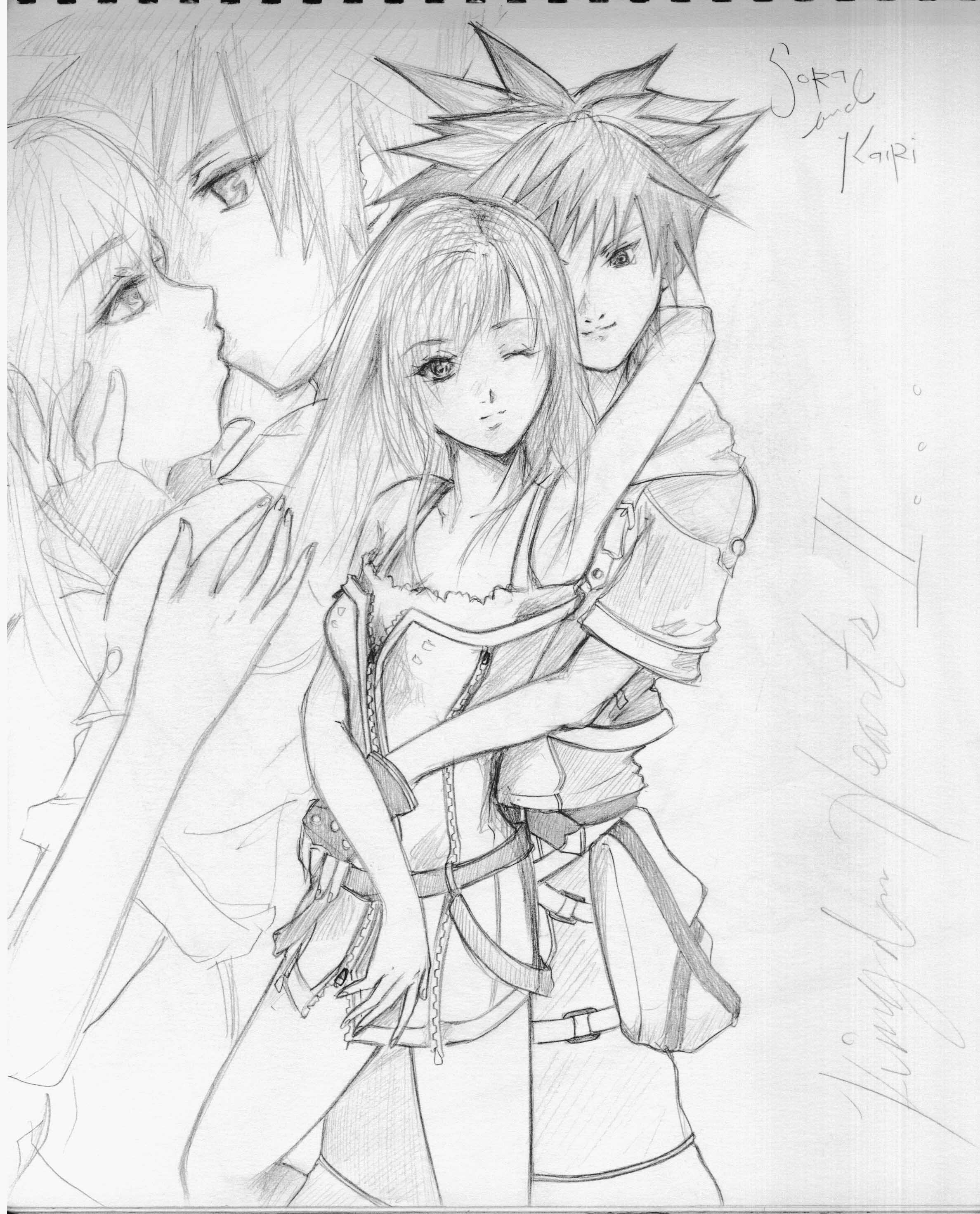 2375x2941 Kairi X Sora Kingdom Hearts Fan Art By Forsakendays