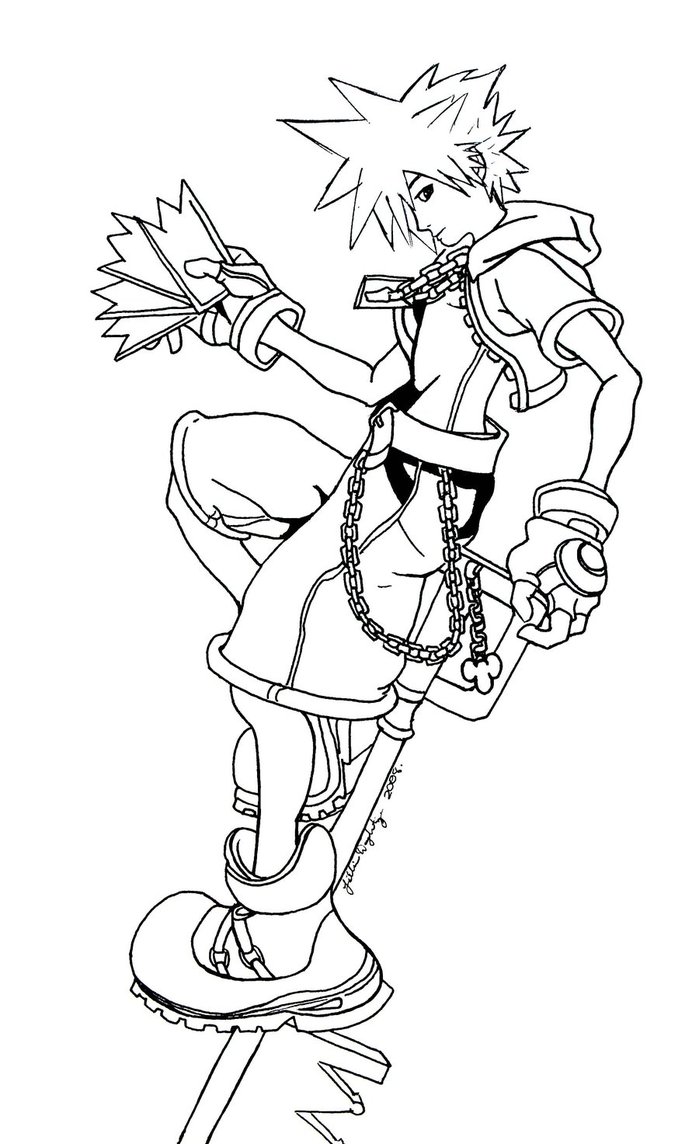 699x1144 Kingdom Hearts Sora By Elodoth