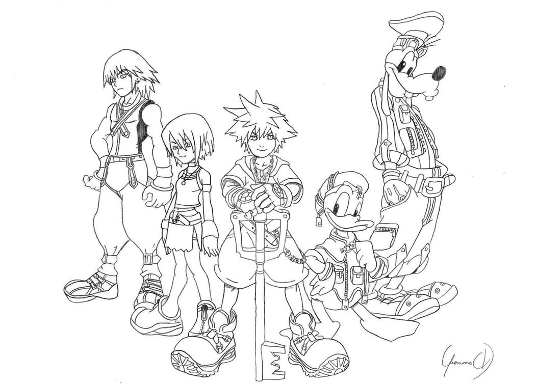 Kingdom Hearts Drawing at GetDrawings | Free download