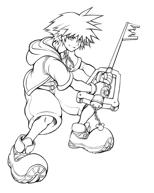 640x800 Sora (Kingdom Hearts) Image