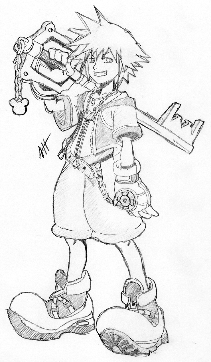 Kingdom Hearts Drawing at GetDrawings | Free download