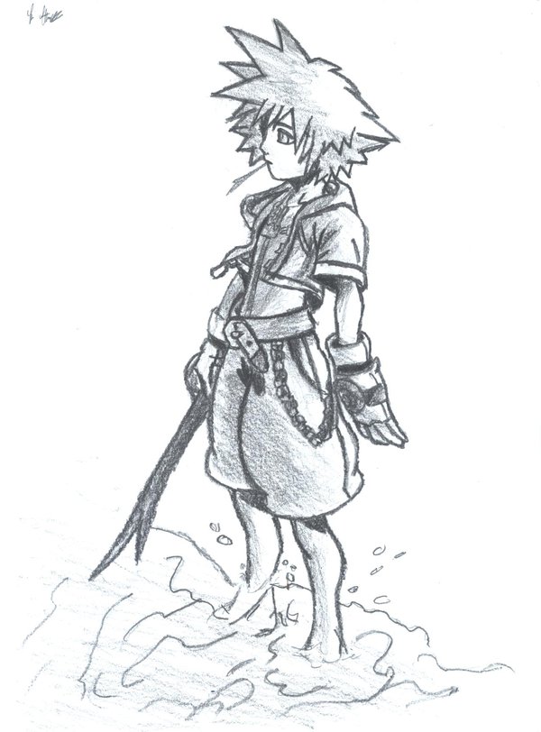 Kingdom Hearts Drawing at GetDrawings | Free download