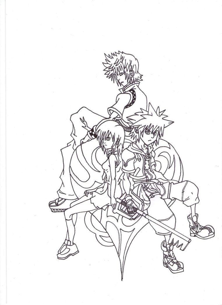 762x1048 Free Printable Kingdom Hearts Coloring Pages For Kids