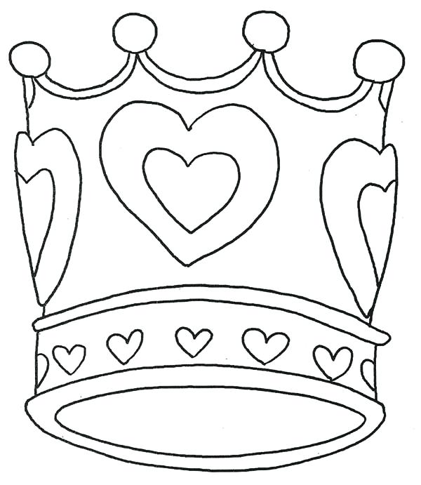 600x691 Free Printable Princess Crown Coloring Pages King Sheet World